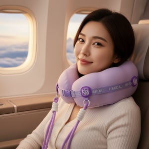 하코알 360도 기내용 목베개 여행용 목베개 비행기 휴대용 풀세트