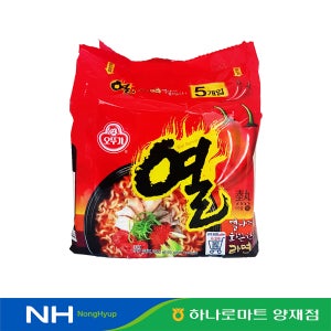 열라면 오뚜기 120g 5개입 1봉지