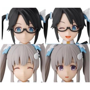 BANDAI SPIRITS 30MS 아이돌 마스터 샤이니 컬러 옵션 헤어 스타일 & 페이스 파트 세트 미츠 미네 유카 / 유타니 키리코