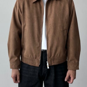 (M~3XL) 크롭 스웨이드 남친룩 자켓 (3colors)