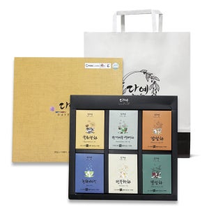 [본사직영] 다예 꽃잎차 6종 국화꽃차 민들레차 감잎차 티백 선물 세트 30개입, 3개