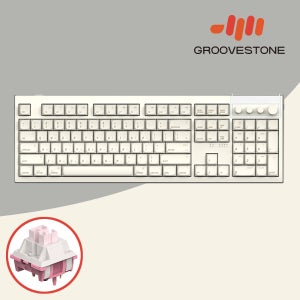 그루브스톤 GV10M 8K 무선키보드 애플라떼, 저소음 코랄축, 38g