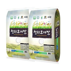 25년산 김화농협 철원오대쌀 상등급 20kg(10kg+10kg)