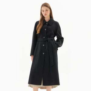 [케네스레이디]벨티드 맥시 울 코트 ENHHPK6000