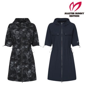 마스터바니 골프웨어 여성 골프 원피스 반팔 후드 집업 자켓형 D3JO102