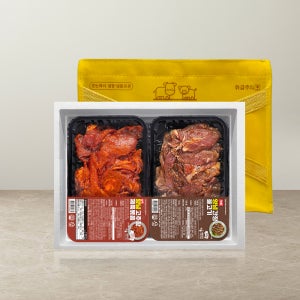 한돈 양념육 1kg (고추장 제육볶음 500g+간장 불고기 500g) 선물세트