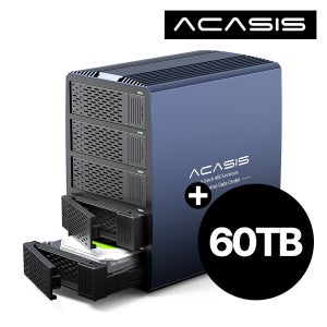 ACASIS 아카시스 EC-7355 60TB (아이언울프 12TB X 5) RAID 5베이 외장스토리지 DAS 외장하드