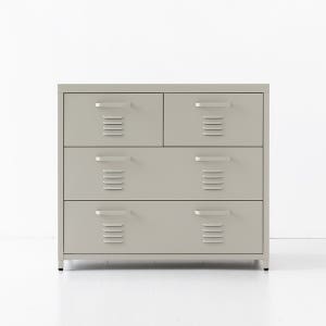 MKB 캐비넷 체스트 서랍장 4칸 735830 830x460x735mm, 3단, 크림 2001.9381