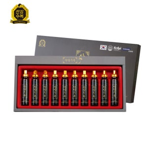 산삼수복 (20ml x 10병) - 7년근 야생 산양산삼 추출액 100% 야생삼 야생 뿌리삼 명절선물