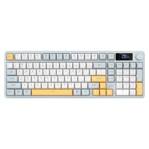 지클릭커 오피스프로 WK50 사일런스 M RGB 풀윤활 무소음 방수 무선 블루투스 LCD 키보드 NavyBlue 98키