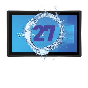 JCPPC-PW270CIP I7 1165G7 27인치 I7 11세대 산업용전면방수(IP65) 옥외용 800CD 패널PC