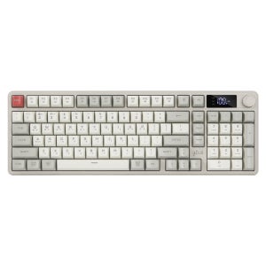 지클릭커 오피스프로 WK50 사일런스 M RGB 풀윤활 무소음 방수 무선 블루투스 LCD 키보드 Retro 98키