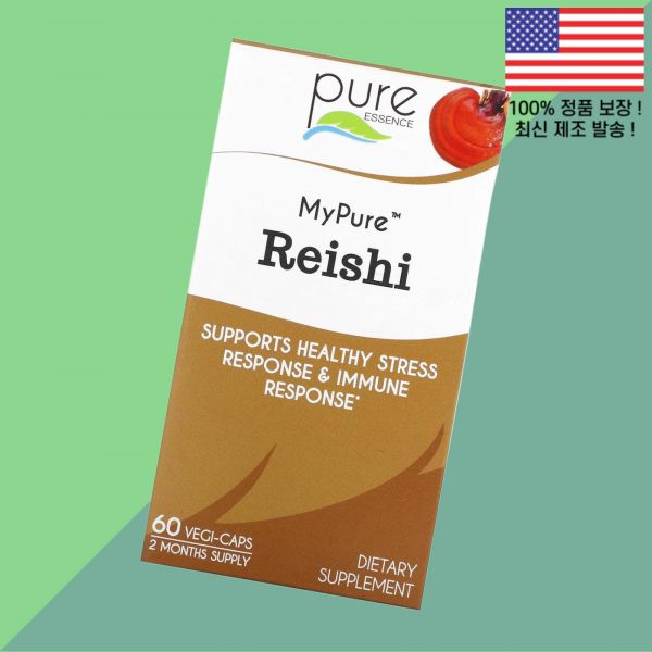 <b>퓨어</b> 에센스 마이 영지 500mg 식물성 베지캡슐 60정 <b>Pure</b> Essence <b>My</b> Reishi 60 Vegi Caps