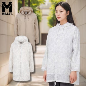 밀레 바람막이 방풍 자켓 여성 아웃도어 다용도 롱 재킷