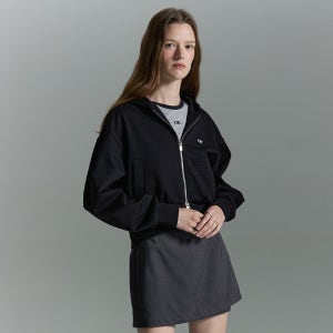 [OIC/오아이오아이컬렉션] 볼륨 슬리브 후드집업 [BLACK]