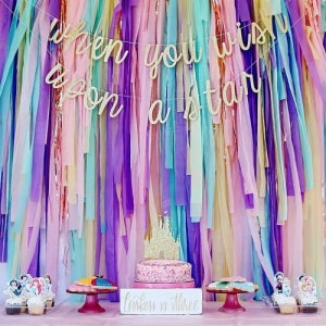 롤스트리머 포토존꾸미기 파티커튼 파티스트리머 25m