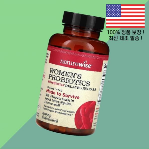 <b>네이처와이즈</b> 우먼 여성 여자 프로바이오틱스 유산균 <b>와이즈</b>바이오틱스 60캡슐 NatureWise Womens Probiotics WiseBiotics Delayed Release 6