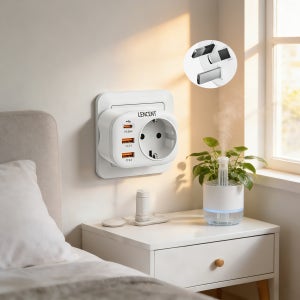 LENCENT USB 고속충전 여행용 해외 호주 중국 규격 Type I 어댑터 3포트 PD20W