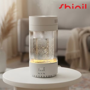 26년 NEW 신일 가열식 가습기 대용량 신생아 유리 가열 아기 물멍 온열 따뜻한 화이트