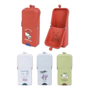 세우는 일본 산리오 실리콘 키티 필통 시나모롤 쿠로미 포차코 스탠딩 필통