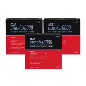 생생 아르기닌 6000 공항비타민 여행 피로회복 운동 후 근피로 필수품 30포, 3개