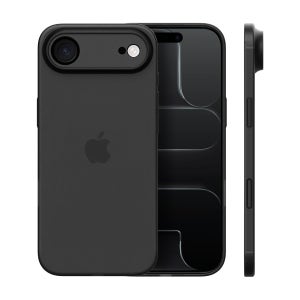 제트스킨 지문방지 나노슬림 생폰 케이스 반투명 매트 무광 블랙, 아이폰 에어