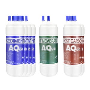 LG정수기 J811S35 1년세트 필터테크 정수기필터호환 실속형 5인치 단방향 (UF)