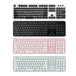 무소음 무선 레트로 멤브레인 키보드 KBD 48 사무실