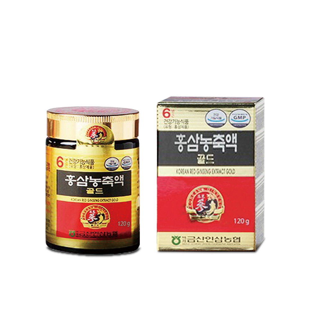 [<b>백제</b>인삼농협]삼지원 6년근 홍삼농축액 골드 120g <b>면역력</b> 강화 피로회복 선물세트