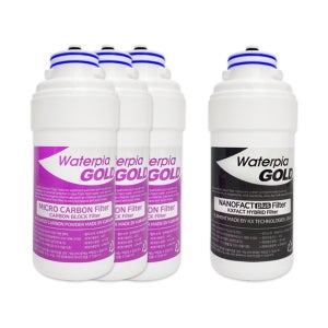 WHP-3300 워터피아 루헨스 정품 정수기필터 1년세트- 마이크로필터, 나노팩트플러스필터