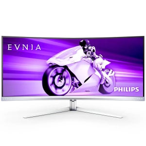 필립스 에브니아 34M2C8600 WQHD OLED 175 프리싱크 HDR 게이밍 화이트 무결점 커브드 모니터