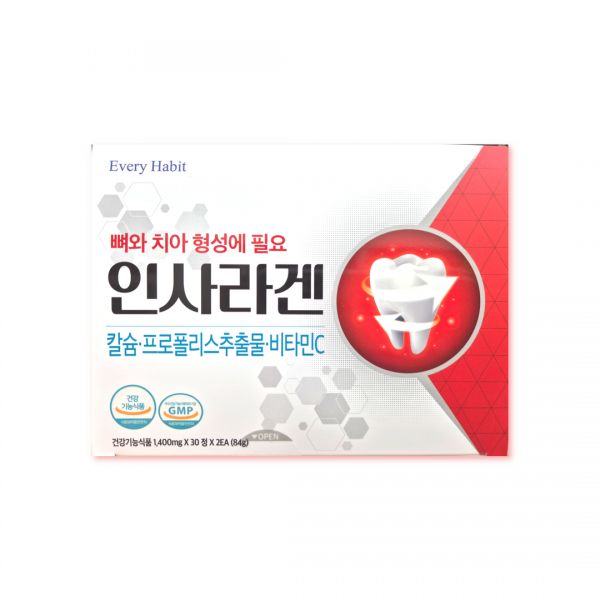에브리<b>해빗</b>인사라겐 프리미엄<b>칼슘</b> 잇몸에좋은영양제 잇몸내려앉음영양제 치아건강<b>칼슘</b>