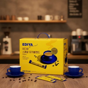이디야 스페셜 모카 블렌드 커피믹스 400T 일회용 믹스커피 스틱 탕비실