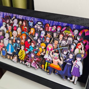 귀멸의칼날 액자 3D입체감 탄지로 네즈코 렌고쿠 아카자