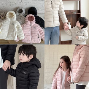 엄마랑 마운틴 후드 경량 패딩 점퍼 유아 여아 남아 아기 어린이 외투 아우터 맘커플룩