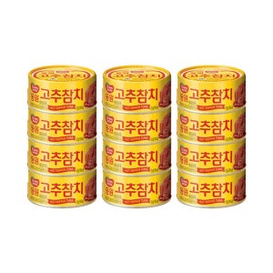 동원 통조림 고추참치 150g, 12개