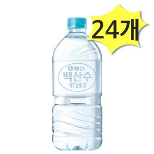 농심 백산수 무라벨 생수 1L×24개 물 1리터 대용량 생수 병물 미네랄워터