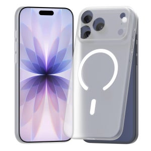 가꼬싶다 맥세이프 0.3mm 지문방지 생폰 슬림 풀커버 케이스 반투명, 아이폰17 프로 맥스