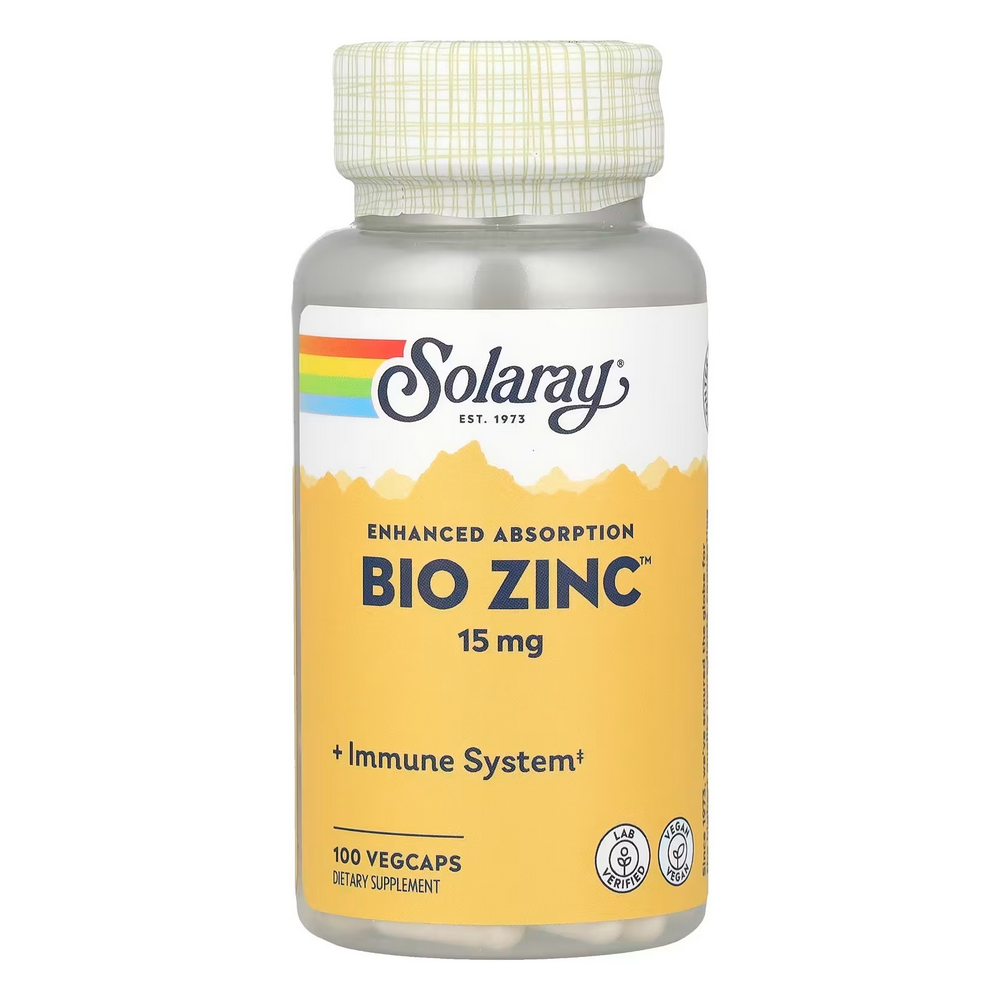 솔라레이 바이오 <b>징크</b> 아연 <b>15mg</b> 100베지캡스