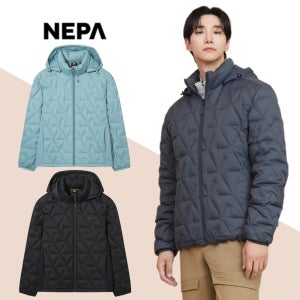 네파 남성 겨울 에어써밋 하이브리드 후드 경량패딩 이준호 구스 다운자켓 7L72029