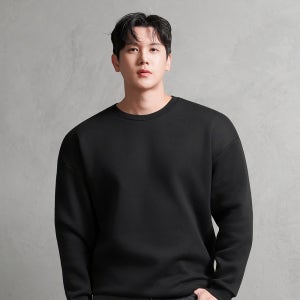 어깨패드 들어간 특허 오버핏 면 맨투맨 디바라 기모 남자 맨투맨 수트 남자 어깨뽕