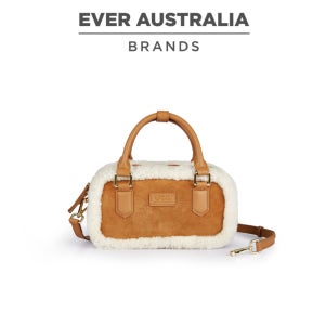호주 오즈웨어 에버 어그 양털 시어링 가죽 가방