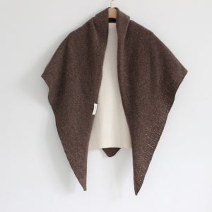 펀칭 울 100% 삼각 니트 목도리 겨울 머플러 어깨 숄 케이프