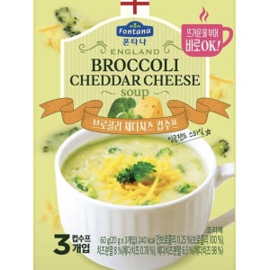 폰타나 브로콜리 체다치즈 컵수프 60g 12개