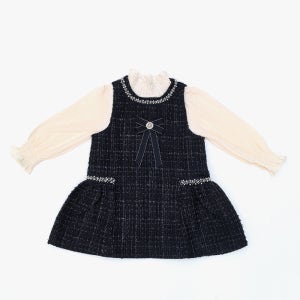 아기 원피스 유아 아동 여아 키즈 가을 트위드 블라우스 세트 3세 4세 5세 촬영 하객룩