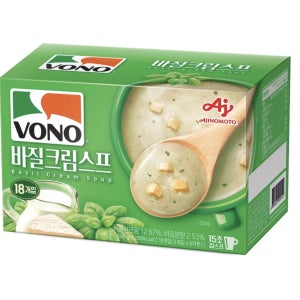 보노 보노 바질크림 스프 17g 18개 1박스 까망베르치즈 고소한 맛