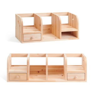 솔이솔문 삼나무 원목 책꽂이 책 수납함 책상