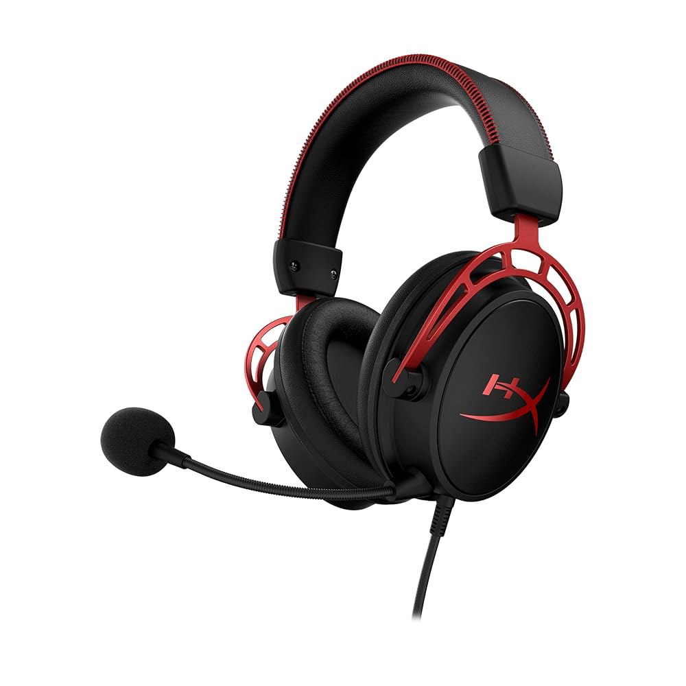 HyperX 클라우드 알파 게이밍 헤드셋 듀얼 챔버 드라이버 전설적인 편안함 알루미늄 프레