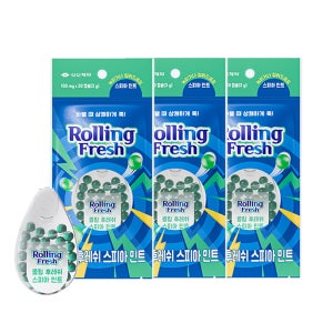 신신제약 롤링후레쉬 입냄새 구강 청결제 세정제 구취 제거제 먹는 가글 30pcs 3개
