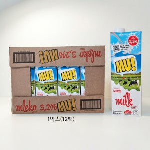 뮤3.2% 폴란드 프리미엄 멸균우유 1lx12개